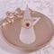 <09162>Gold Color Lace Ring Heart Bijou Red