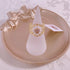 <09163>Gold Color Lace Ring Heart Bijou Clear