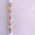 <09166>Gold Color Lace Ring Clear×Butterfly