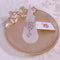 <09176>Silver Color Lace Ring Pink×Heart