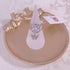 <09177>Silver Color Lace Ring Clear×Butterfly