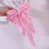 <09180>fluffy bunny collaboration Barrette(Pink rabbit)