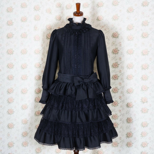 Victorian Nocturne Dress(Blk)