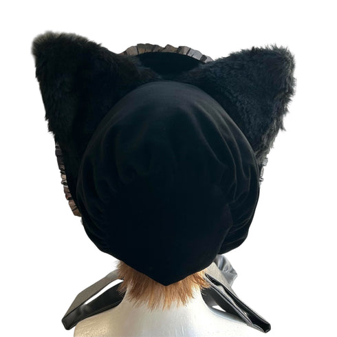 猫のボンネット ブラック