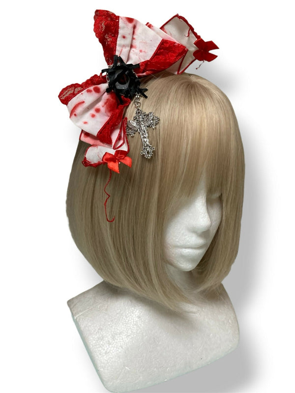 【DR3SS CODE / BABY Sanctuary × s'habiller コラボ商品】鮮血ノ眼球ミニリボン
