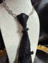 Black Black ribbon tie
