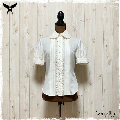 半袖ブラウス(フラット・生成) (5)