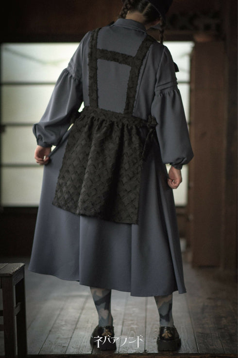 ドットリボンタイツ〈灰〉