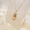 <10014>clown berry&ribbon necklace (brilliant pink)