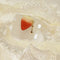 <10023>half cut strawberry ring star charm (pure red)