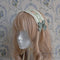 <10028>Muguet&Roseヘッドドレス(リバーシブル) グリーン
