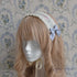 <10030>Muguet&Roseヘッドドレス(リバーシブル) ラベンダーグレー