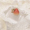 <10031>half cut clown strawberry ring ribbon (pure red)