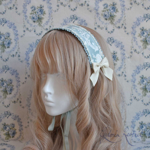 <10033>Rose Vineヘッドドレス ブルー(長さ30cm)