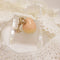<10034>half cut clown strawberry ring swan (pink)