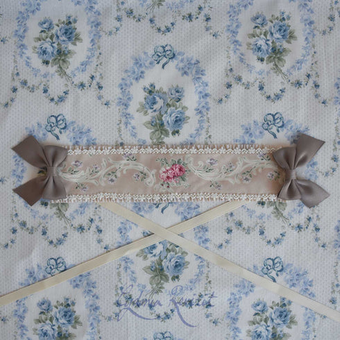 <10034>Rose Vineヘッドドレス ベージュ(長さ25cm)