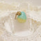 <10036>half cut clown strawberry ring charm (blue)