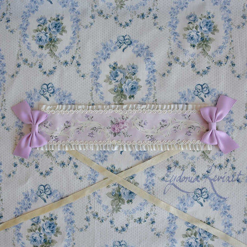 <10036>Rose Vineヘッドドレス ピンク(長さ25cm)