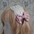 <10040>Ripple Flower Laceヘッドドレス ピンク×ローズリボン