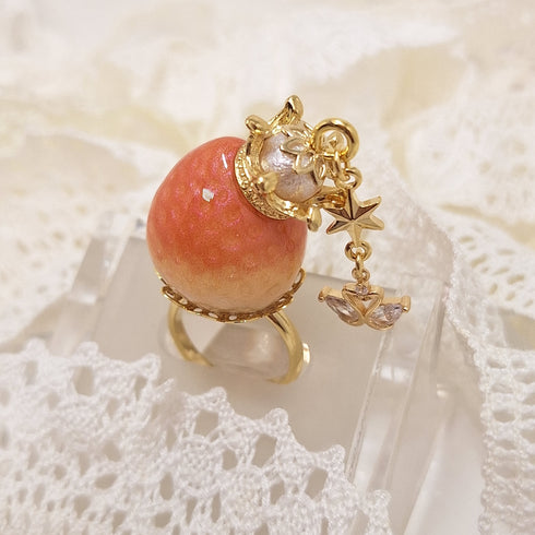 <10041>princess strawberry ring (elegant rose)