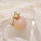 <10043>princess strawberry ring half swan (brilliant pink)