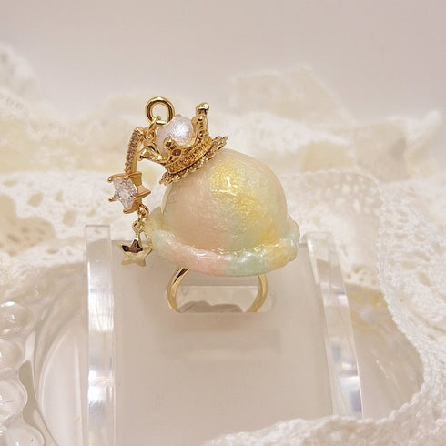 <10044>clown ice ring rainbow