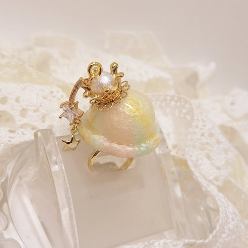 <10044>clown ice ring rainbow