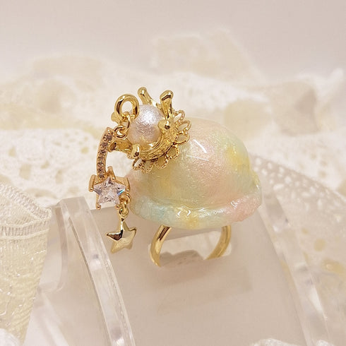<10045>clown ice ring rainbow