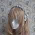 <10046>Tulle&Pearlふわふわカチューシャ ブルーグレー