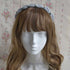 <10046>Tulle&Pearlふわふわカチューシャ ブルーグレー