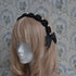 <10048>Tulle&Pearlふわふわカチューシャ ブラック