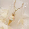 <10050>clown ice necklace rainbow big crystal chain
