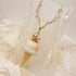 <10050>clown ice necklace rainbow big crystal chain