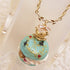 <10058>alice macron necklace(blue)