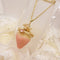 <10062>queen flour princess strawberry necklace (pink)