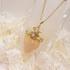 <10063>queen flour princess strawberry necklace (light pink)