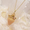 <10064>queen flour princess strawberry necklace (brilliant pink)