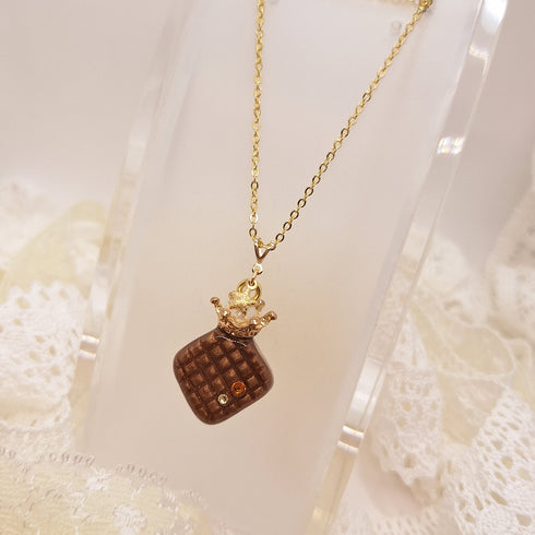 <10076>clown caramel necklace