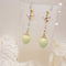 <10082>strawberry&ribbonearrings flour catch (light blue)