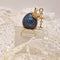 <10100>dark princess strawberry ring star charm(slightly blue)