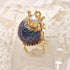 <10100>dark princess strawberry ring star charm(slightly blue)
