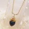 <10102>dark princess strawberry necklace bright chain(slightly blue)