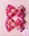<11001>Sweet Pink Ribbon Clip