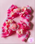 <11001>Sweet Pink Ribbon Clip
