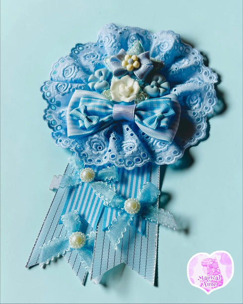 <11004>Pastel Rosette (Light Blue)