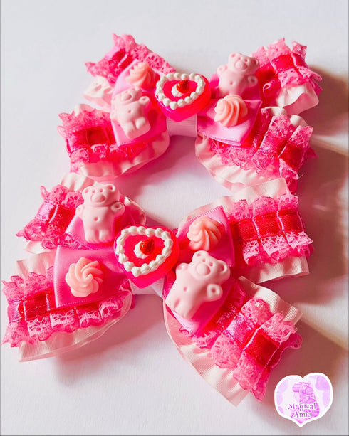 <11009>Sweet Hair Clip (Pink)