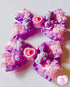 <11010>Sweet Hair Clip (Purple)