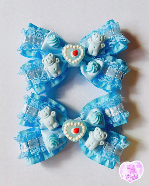 <11011>Sweet Hair Clip (Blue)
