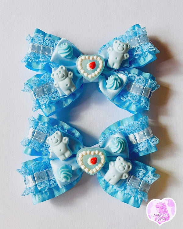 <11011>Sweet Hair Clip (Blue)