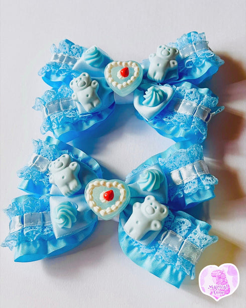 <11011>Sweet Hair Clip (Blue)